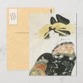 Vintage japanische Kunst Postkarte (Vorne/Hinten)