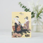 Vintage japanische Kunst Postkarte (Stehend Vorderseite)