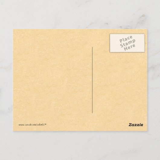 Vintage japanische Kunst Postkarte (Rückseite)