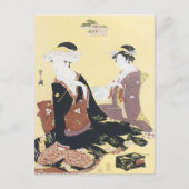Vintage japanische Kunst Postkarte (Vorderseite)