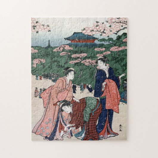 Vintage japanische Kunst Puzzle (Vertikal)