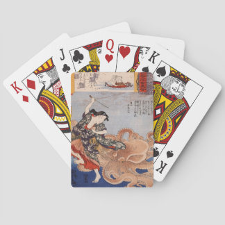Vintage japanische Kunst Spielkarten