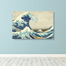 Vintage japanische Kunst, The Great Wave von Hokus