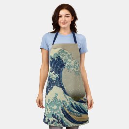 Vintage japanische Kunst, The Great Wave von Hokus Schürze