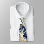 Vintage japanische Kunsthandwerkslandschaft Krawatte (Gebunden)