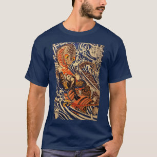 Vintage japanische Kunstkämpfer Riese Salamander T-Shirt