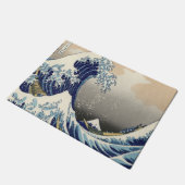 Vintage japanische Kunstlandschaft Fußmatte (Schrägansicht)