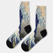 Vintage japanische Kunstlandschaft Socken (Linkes Detail)