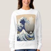 Vintage japanische Kunstlandschaft Sweatshirt (Vorderseite)