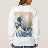 Vintage japanische Kunstlandschaft Sweatshirt (Rückseite)