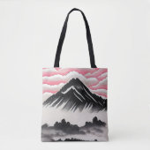 Vintage japanische Kunstlandschaft Tasche (Vorderseite)
