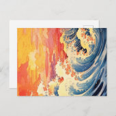 Vintage japanische Kunstpostkarte Postkarte (Vorne/Hinten)