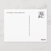 Vintage japanische Kunstpostkarte Postkarte (Rückseite)