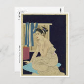 Vintage japanische Kunstpostkarte Postkarte (Vorne/Hinten)
