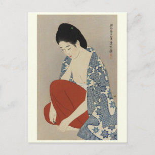 Vintage japanische Kunstpostkarte Postkarte