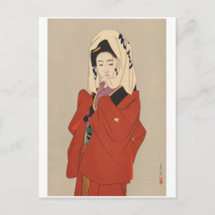 Vintage japanische Kunstpostkarte Postkarte