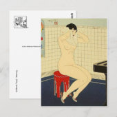 Vintage japanische Kunstpostkarte Postkarte (Vorne/Hinten)