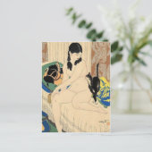 Vintage japanische Kunstpostkarte Postkarte (Stehend Vorderseite)
