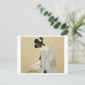 Vintage japanische Kunstpostkarte Postkarte (Stehend Vorderseite)