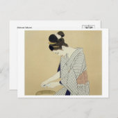 Vintage japanische Kunstpostkarte Postkarte (Vorne/Hinten)