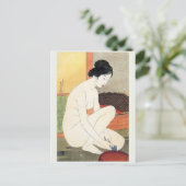 Vintage japanische Kunstpostkarte Postkarte (Stehend Vorderseite)