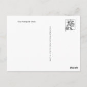 Vintage japanische Kunstpostkarte Postkarte (Rückseite)