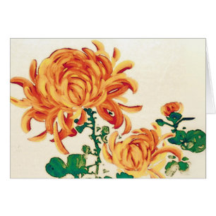 Vintage japanische Malerei Chrysanthemas