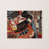 Vintage japanische Malerei - Kabuki Schauspieler Puzzle (Horizontal)