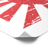 Vintage japanische Marine-Fahne Poster (Ecke)