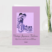 Vintage japanische Mode Karte (Rückseite)