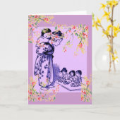 Vintage japanische Mode Karte (Gelbe Blume)