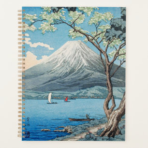 Vintage japanische Mount Fuji und Lake Yamanaka Ku Planer