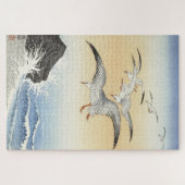 Vintage japanische Möwen im Sea Art Jigsaw Puzzle (Horizontal)