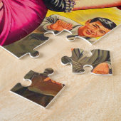 Vintage japanische Pulp-Frau Puzzle (Seite)