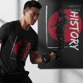 Vintage japanische Samurai-Kriegersonne T-Shirt