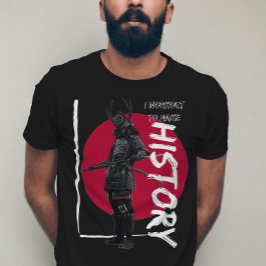 Vintage japanische Samurai-Kriegersonne T-Shirt