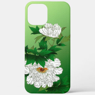 Vintage japanische Skizze für große weiße Peony Case-Mate iPhone Hülle