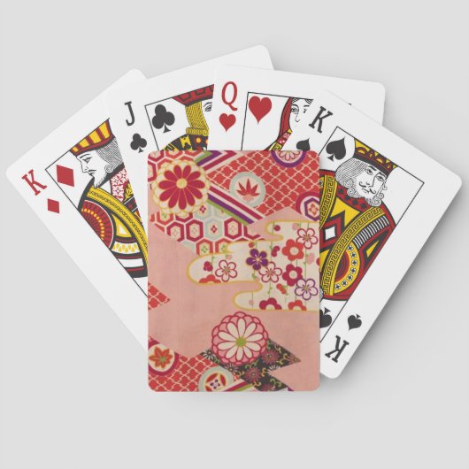 Vintage japanische Spielkarten (Rückseite)
