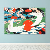 Vintage japanische Stil-Kunst Leinwanddruck (Insitu (Holzboden))