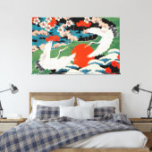 Vintage japanische Stil-Kunst Leinwanddruck (Insitu (Schlafzimmer))