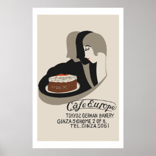 Vintage japanische Streichholzschachtelabdeckung Poster