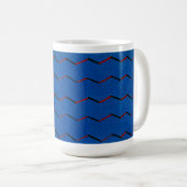 Vintage japanische Textil-Holzblock Druckkunst-Tas Kaffeetasse (VorderseiteRechts)