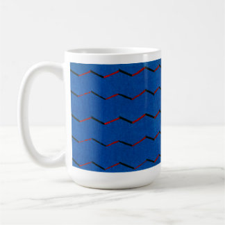 Vintage japanische Textil-Holzblock Druckkunst-Tas Kaffeetasse