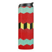 Vintage japanische Textil-Holzschnitt-Druck Thermosbecher (Nach links gedreht)