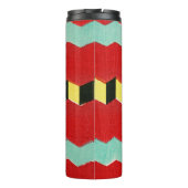 Vintage japanische Textil-Holzschnitt-Druck Thermosbecher (Rückseite)