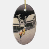 Vintage japanische Verzierung Keramikornament (Rechts)