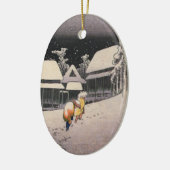 Vintage japanische Verzierung Keramikornament (Links)