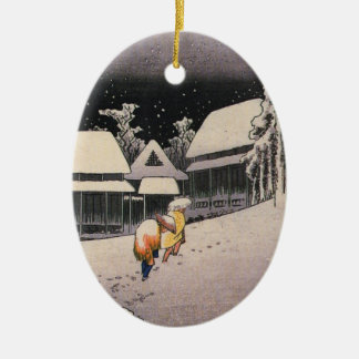 Vintage japanische Verzierung Keramikornament