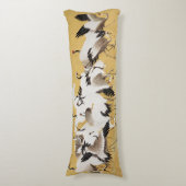 Vintage japanische Vogelschwärme Seitenschläferkissen (Vorderseite Vertikal)