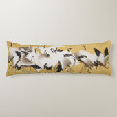 Vintage japanische Vogelschwärme Seitenschläferkissen (Vorderseite)